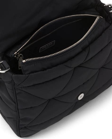 prada padded nylon shoulder bag